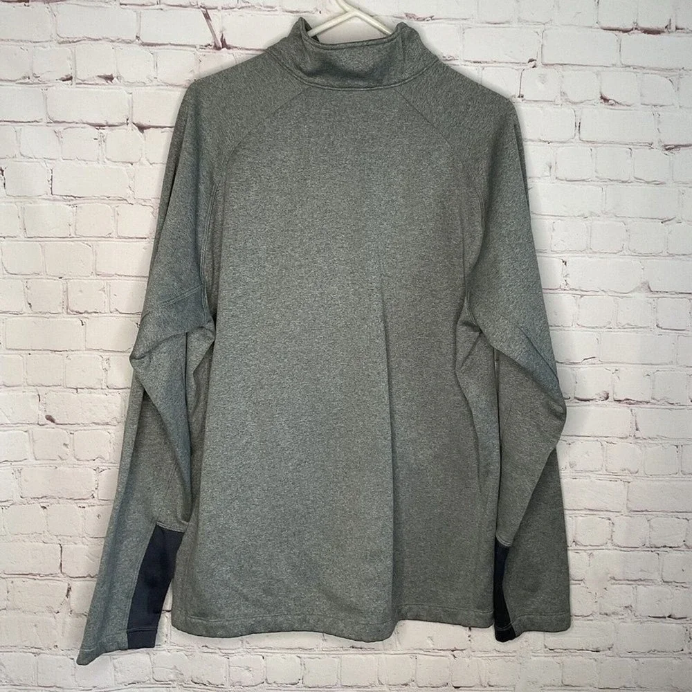 The‎ North Face Gray Long Sleeve 1/2 Zip MockNeck Sweatshirt Men M Vietnam
